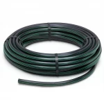 HDPE Plastic Coil Pipe  PN 6 Bar [PE 80] OD 110 mm  SDR 22  Color Black with Green Stripes | Almona Factory