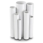 مواسير UPVC ضغط 27 بار قطر خارجي 42.4 مم سمك 5.5 مم لون أبيض