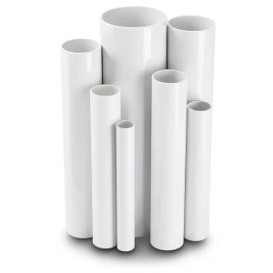 مواسير UPVC ضغط 27 بار قطر خارجي 42.4 مم سمك 5.5 مم لون أبيض