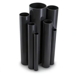مواسير UPVC ضغط 27 بار قطر خارجي 42.4 مم سمك 5.5 مم لون اسود