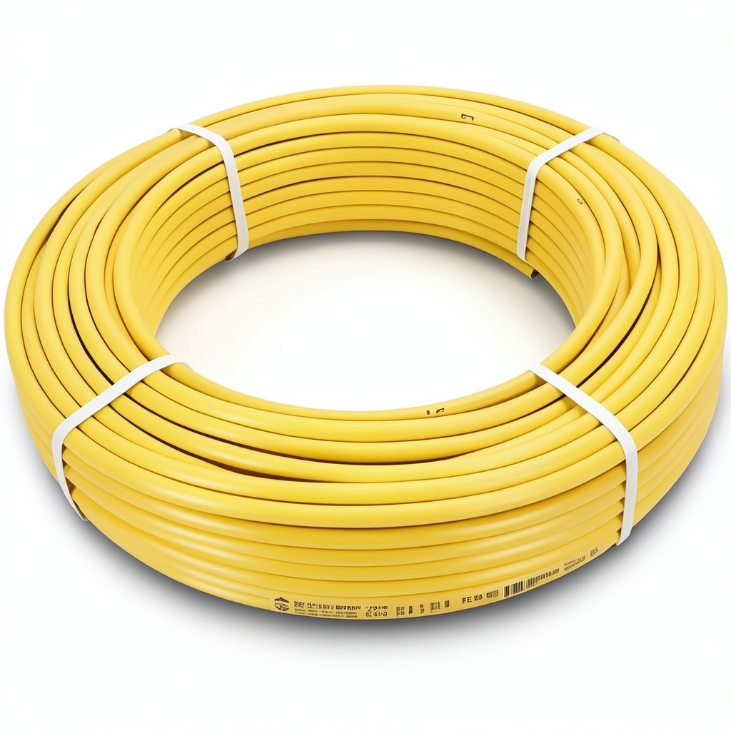أنابيب HDPE PE 80 ضغط 12.5 بار قطر خارجي 75 مم سمك 6.8 مم لون أصفر | نيبروبلاست