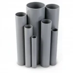 UPVC Pipes Modern Technology Nominal Pressure 6/20 Bar Outside Diameter 140 mm Thickness 4.1 mm Gray Colour