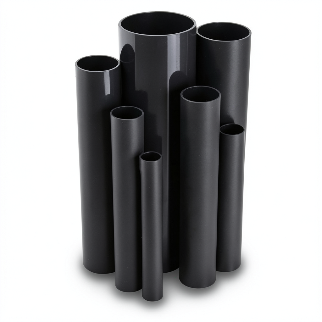 مواسير UPVC مقاس 2 إنش سمك 3.91 مم لون أسود