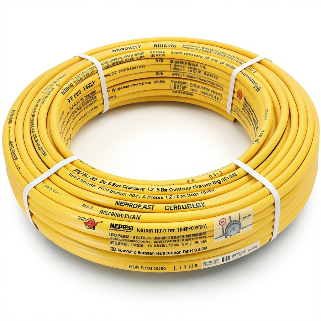 أنابيب HDPE PE 80 ضغط 12.5 بار قطر خارجي 110 مم سمك 10 مم لون أصفر | نيبروبلاست