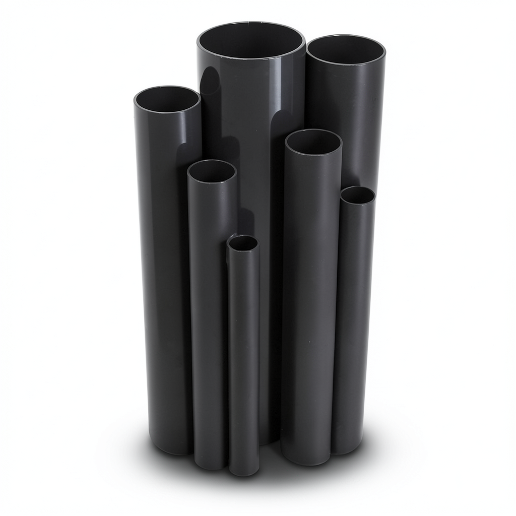 مواسير UPVC مقاس 3 إنش سمك 5.49 مم لون أسود