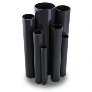 مواسير UPVC مقاس 4 إنش سمك 6.02 مم لون أسود