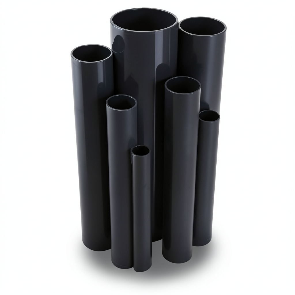 UPVC Pipes 4 Inch Size Thickness 6.02 mm Black Color