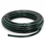لفة أنابيب HDPE ضغط  4 بار [PE 80] قطر خارجي 63 مم  SDR 33  لون اسود مع خط اخضر | 