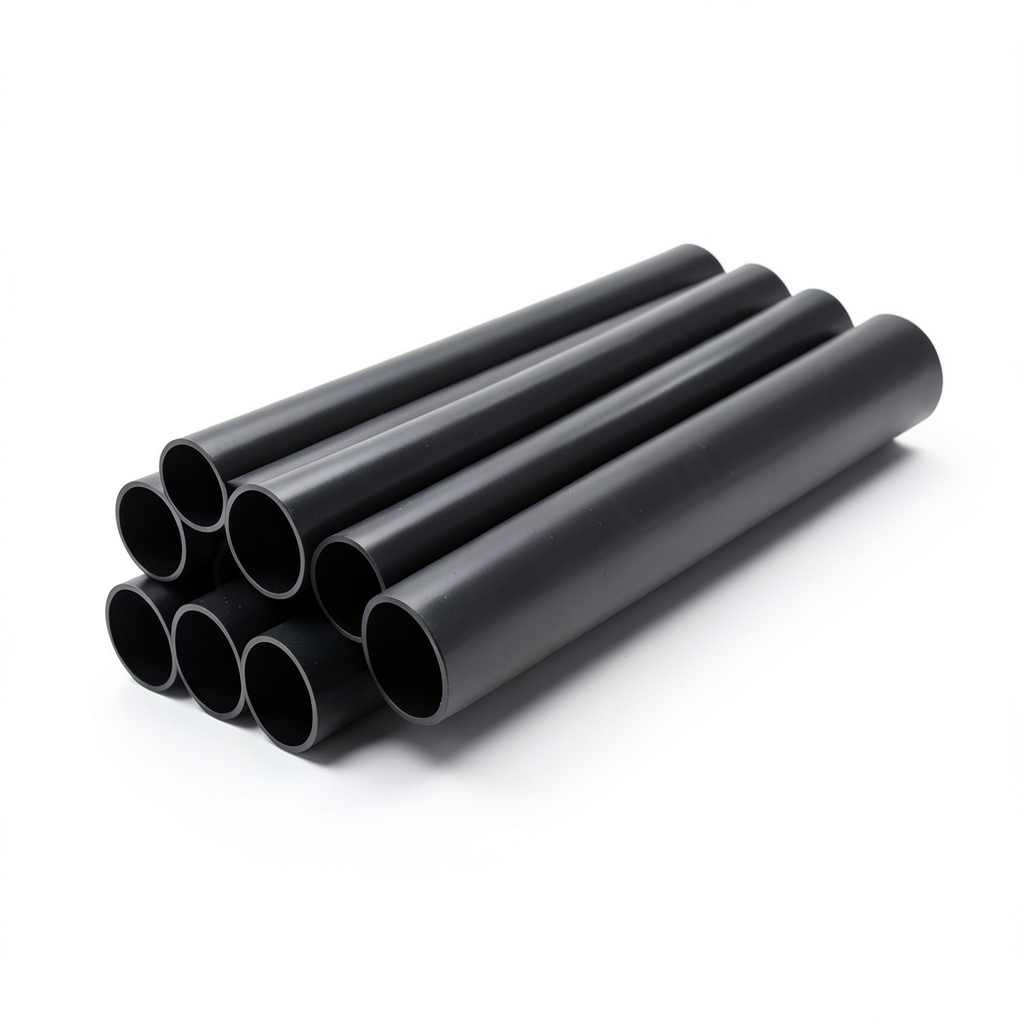 مواسير UPVC مقاس 6 إنش سمك 7.11 مم لون أسود