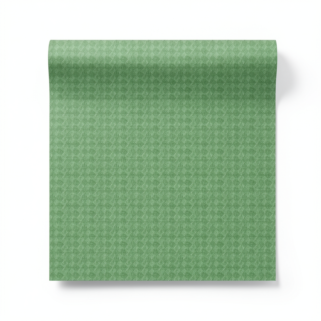 Italian Wall Decoration 10m x 0.73m Green Color, Model 44848