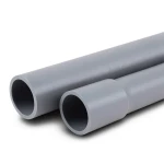 انابيب UPVC لانظمة الصرف الصحي ضغط 12.5 بار قطر خارجي 225 مم سمك 10.8 مم لون رمادي