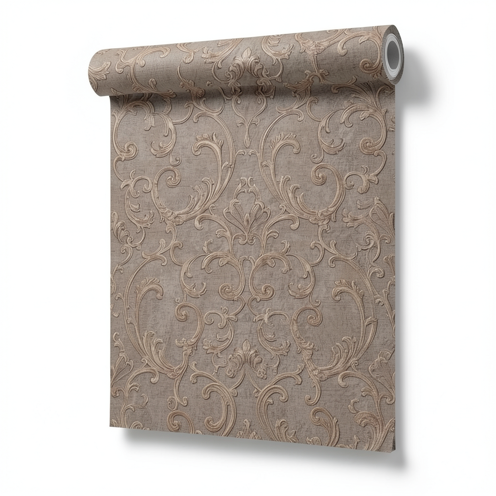 Italian Wallpaper Classic Design 10mx0.70m Brown, Model 14043