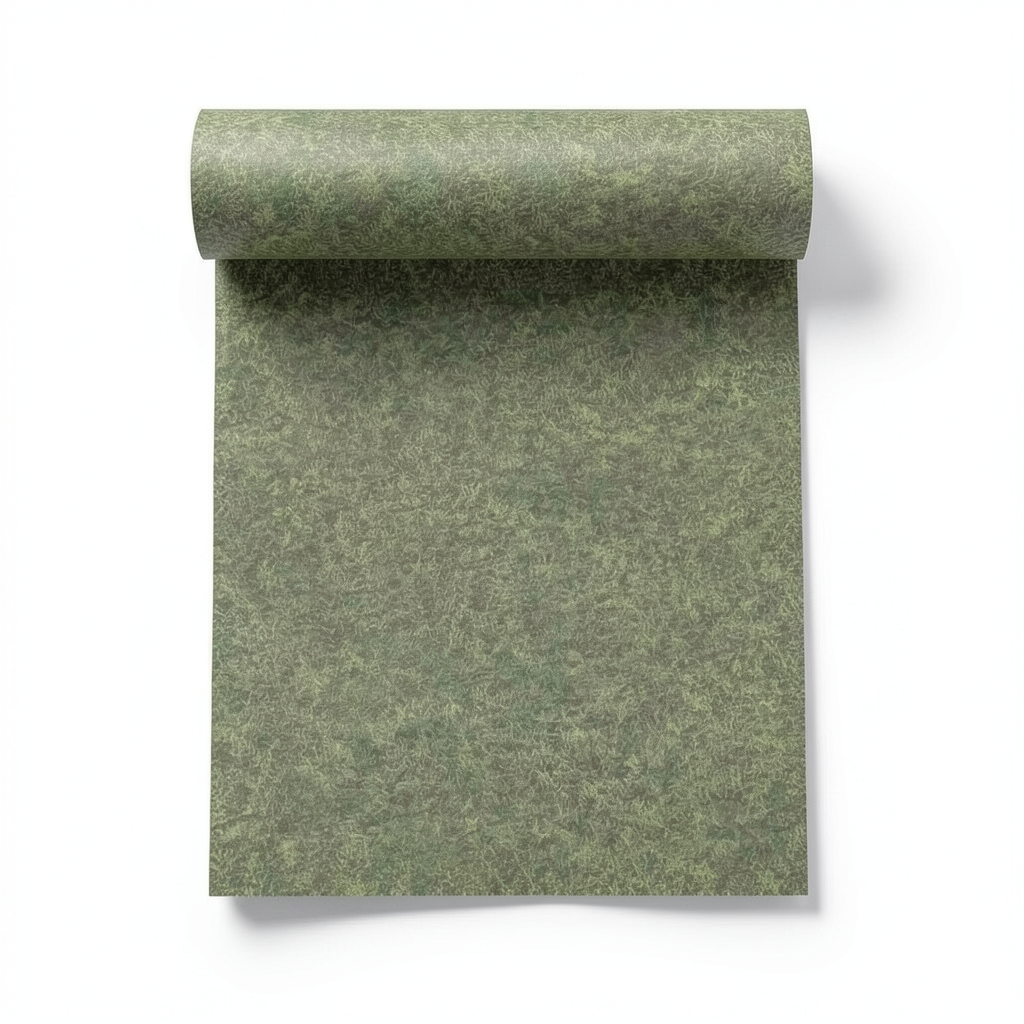German Patterned Wall Covering 10m x 0.53m Green, Model 514308
