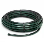 لفة أنابيب HDPE ضغط  6 بار [PE 80] قطر خارجي 125 مم  SDR 22  لون اسود مع خط اخضر | مصنع المنى