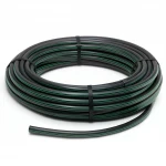 لفة أنابيب HDPE ضغط  10 بار [PE 80] قطر خارجي 20 مم  SDR 13.6  لون اسود مع خط اخضر | مصنع المنى