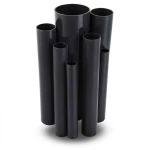 مواسير UPVC مقاس ½ 1 إنش سمك 3.68 مم لون اسود