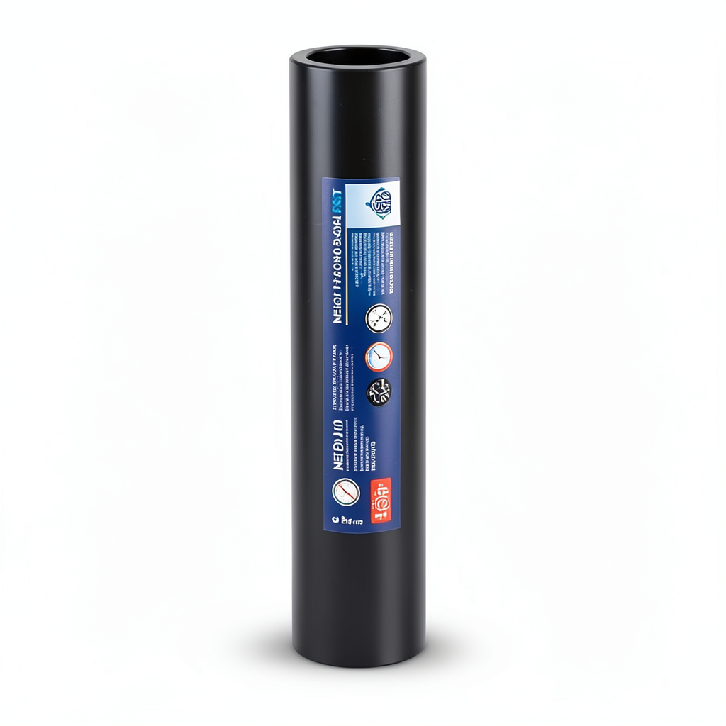 مواسير HDPE PE 100 ضغط 6 بار قطر خارجي 200 مم سمك 7.3 مم لون اسود | نيبروبلاست