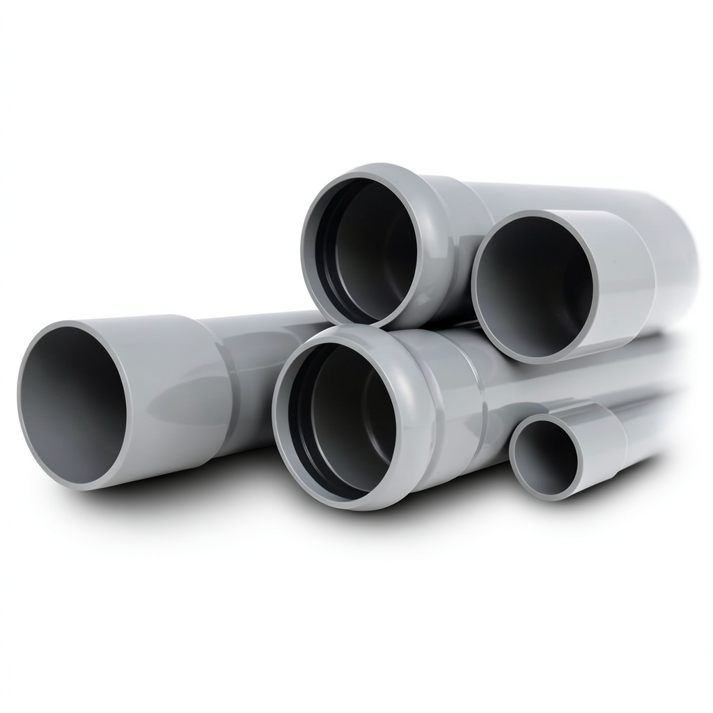UPVC Pipes Nominal Pressure 16 Bar Outside Diameter 40 mm Thickness 3 mm Gray