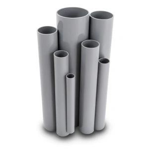 مواسير UPVC مقاس 4 إنش سمك 6.02 مم لون رمادي