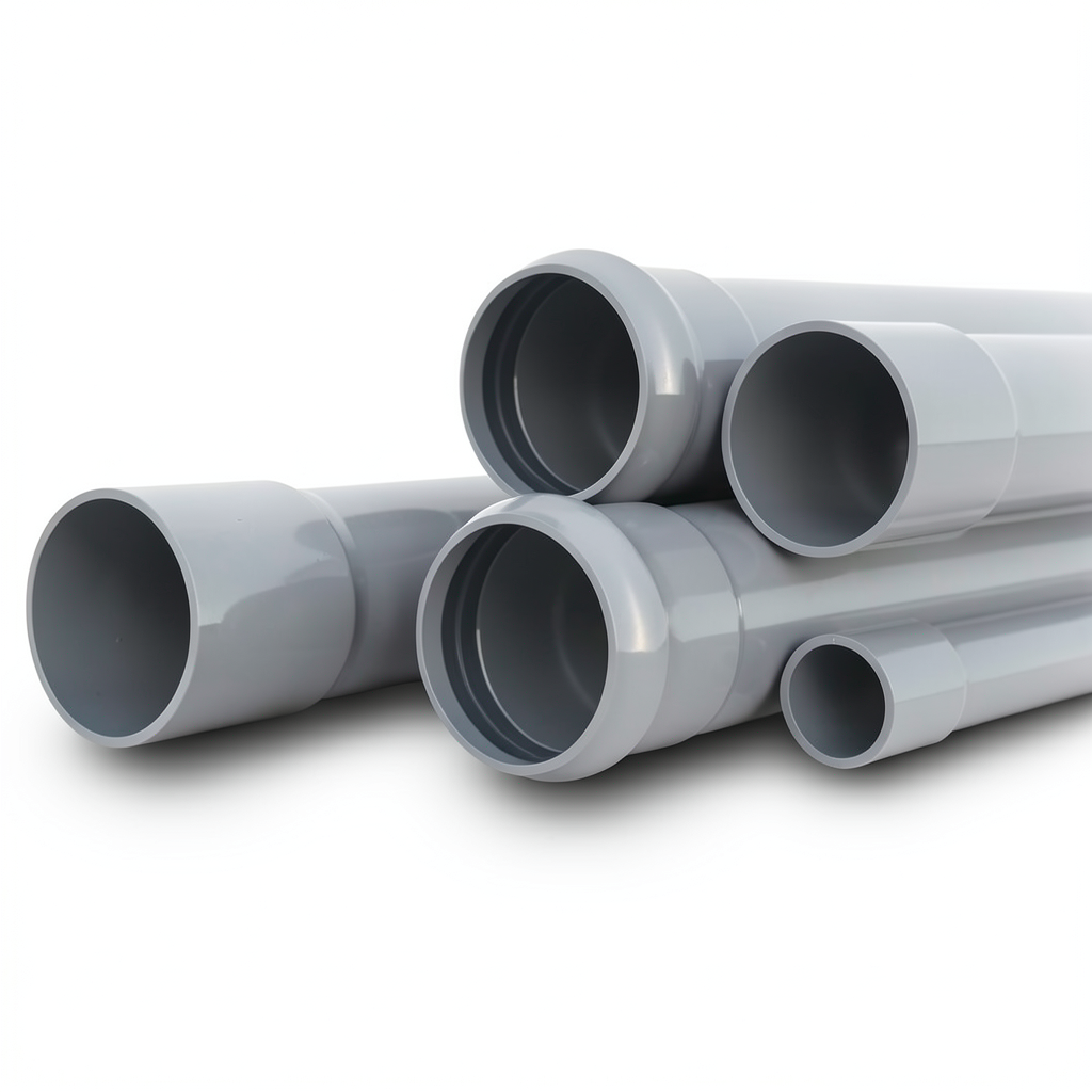 UPVC Pipes Nominal Pressure 6 Bar Outside Diameter 63 mm Thickness 1.9 mm Weight 0.562 kg/m Gray