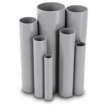 مواسير UPVC مقاس 6 إنش سمك 7.11 مم لون رمادي