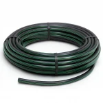 لفة أنابيب HDPE ضغط  10 بار [PE 80] قطر خارجي 20 مم  SDR 13.6  لون اسود مع خط اخضر | مصنع المنى