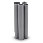 مواسير UPVC مقاس 8 إنش سمك 8.18 مم لون رمادي
