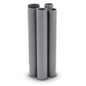 مواسير UPVC مقاس 8 إنش سمك 8.18 مم لون رمادي