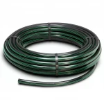 HDPE Plastic Coil Pipe  PN 10 Bar [PE 80] OD 40 mm  SDR 13.6  Color Black with Green Stripes | Almona Factory