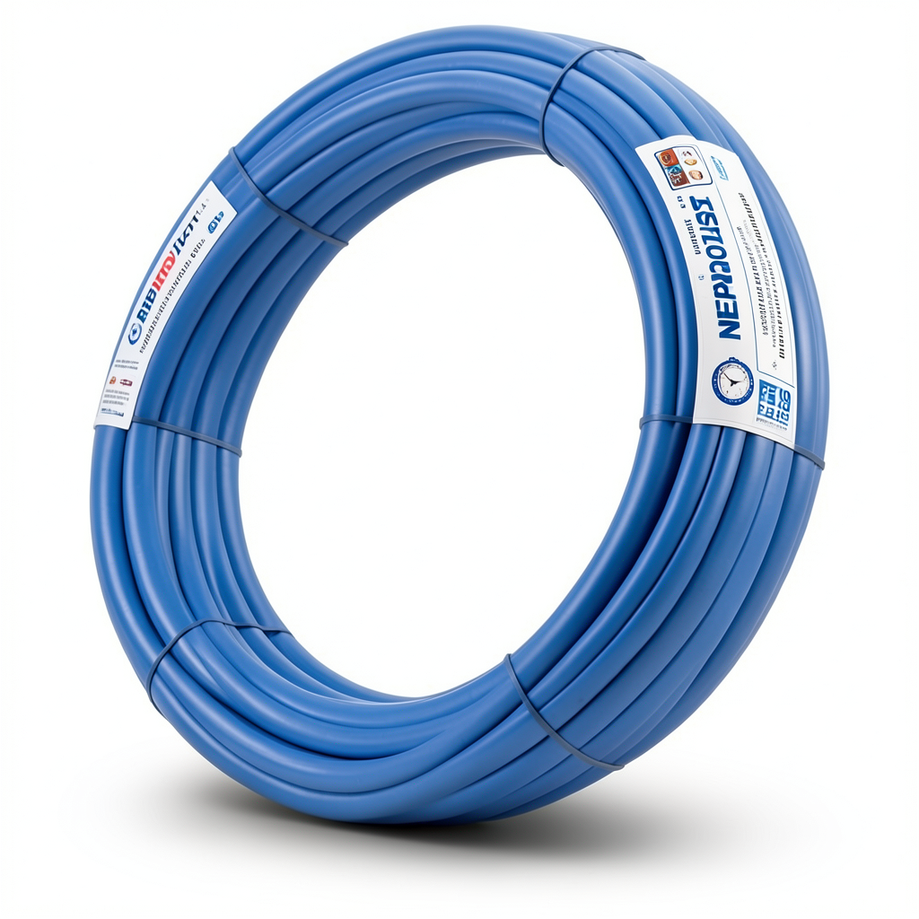 أنابيب HDPE PE 100 ضغط 12.5 بار قطر خارجي 40 مم سمك 3 مم أزرق | نيبروبلاست