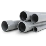 أنابيب UPVC ضغط 6 بار قطر خارجي 50 مم سمك 1.8 مم وزن 0.422 كجم/م رمادي