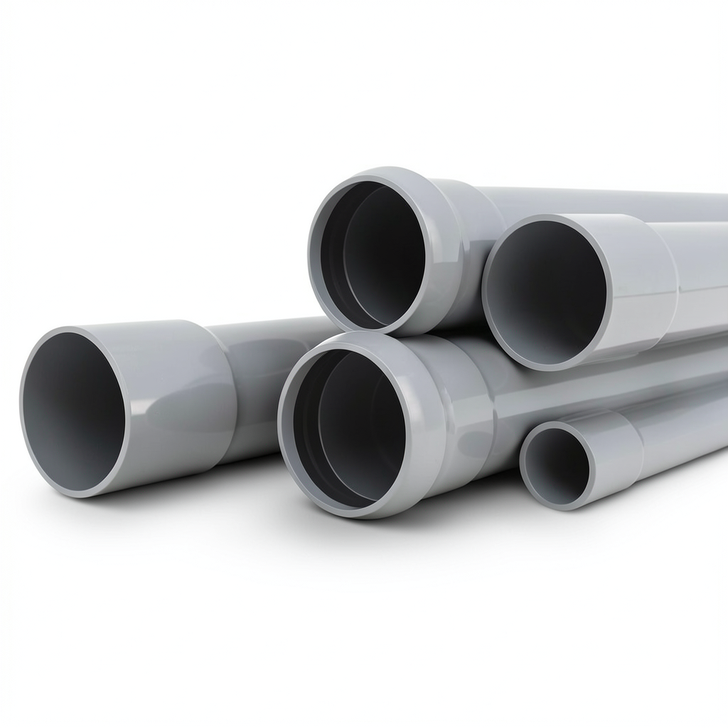UPVC Pipes Nominal Pressure 6 Bar Outside Diameter 50 mm Thickness 1.8 mm Weight 0.422 kg/m Gray