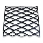 Hot Rolled (Black) Steel Expanded Metal Mesh  Bahri Thickness 5.8 mm Width 2.44  M Length 1 meter | Bait Al Tatawor Company