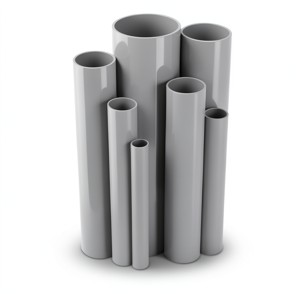 UPVC Pipes 2 Inch Thickness 1.52 mm Gray Color