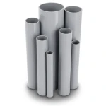 مواسير UPVC مقاس 3 إنش سمك 1.55 مم لون رمادي