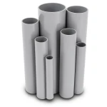 مواسير UPVC مقاس 5 إنش سمك 2.62 مم لون رمادي