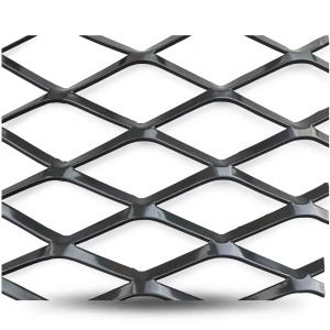 Hot Rolled Black Steel Expanded Metal Mesh 1.2 mm Thickness 2.44 m Width 7 m Length