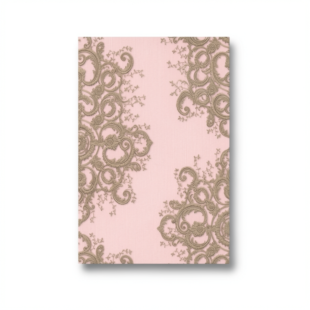 German Wall Covering Pink Color 10m x 0.53m, Model 10154-05