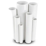 مواسير UPVC ضغط 9 بار قطر خارجي 60.2 مم سمك 2.5 مم لون أبيض