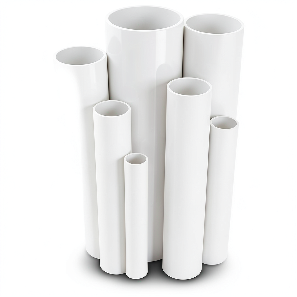 مواسير UPVC ضغط 9 بار قطر خارجي 60.2 مم سمك 2.5 مم لون أبيض