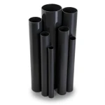 مواسير UPVC ضغط 9 بار قطر خارجي 60.2 مم سمك 2.5 مم لون اسود