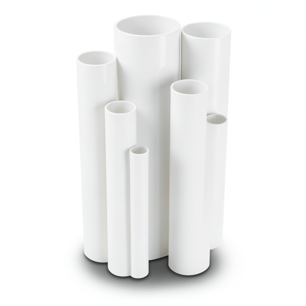 مواسير UPVC ضغط 9 بار قطر خارجي 60.5 مم سمك 3.0 مم لون أبيض