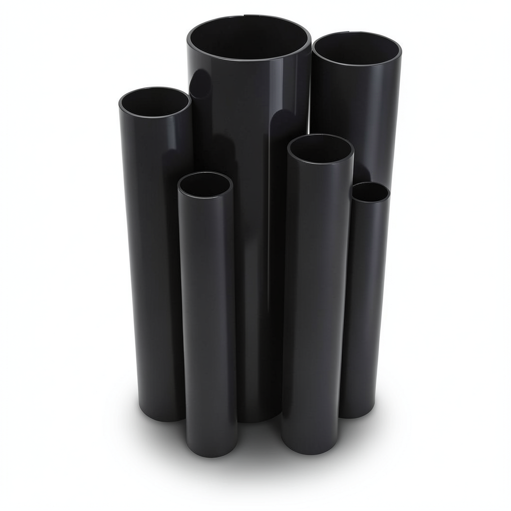 UPVC Pipes 2 Inch Nominal Pressure 9 Bar Outside Diameter 60.5 mm Thickness 3.0 mm Black