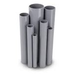 مواسير UPVC مقاس 4 إنش سمك 3.07 مم لون رمادي