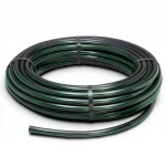 لفة أنابيب HDPE ضغط  10 بار [PE 80] قطر خارجي 20 مم  SDR 13.6  لون اسود مع خط اخضر | مصنع المنى