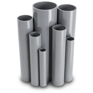 مواسير UPVC مقاس 5 إنش سمك 3.88 مم لون رمادي