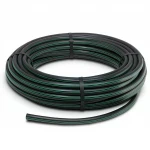 لفة أنابيب بلاستيك HDPE ضغط  10 بار [PE 80] قطر خارجي 32 مم  SDR 13.6  لون اسود مع خط اخضر | مصنع المنى
