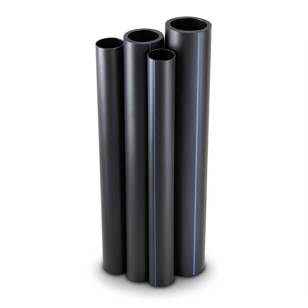 أنابيب HDPE نيبروبلاست PE 100 ضغط 6 بار قطر خارجي 140 مم سمك 5.1 مم لون اسود | نيبروبلاست