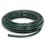 لفة أنابيب HDPE ضغط  10 بار [PE 80] قطر خارجي 50 مم  SDR 13.6  لون اسود مع خط اخضر | مصنع المنى