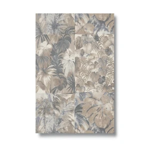 Leaf-patterned Wall Covering 10m x 1.06m Beige, Model 46701